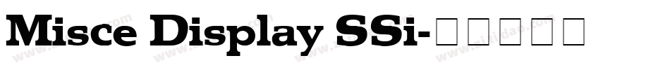 Misce Display SSi字体转换